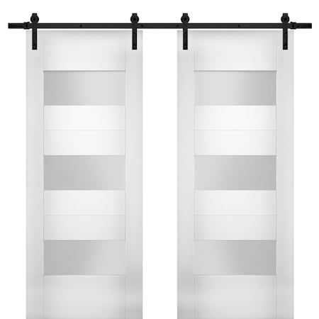 Vdomdoors Double French Interior Door, 60" x 80", Chocolate SETE6003DB-WS-72